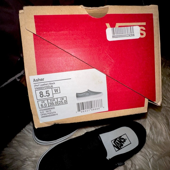 New VANS leather skater shoes size 8W✨ - Picture 5 of 7